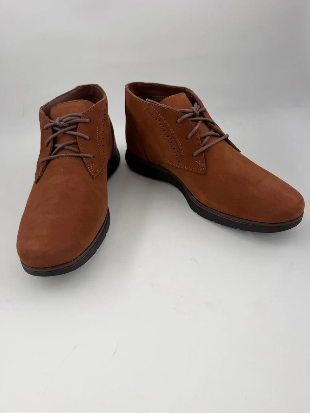 Timberland Mens Franklin Park - SZ 7- Brown Waterproof Suede Chukka Boots Shoes